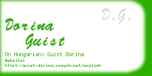 dorina guist business card